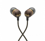 Marley Wired Earbuds | Smile Jamaica | Built-in microphone | USB Type-C | Brass