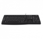 Logitech K120 Laidinė klaviatūra, USB, US, Juoda
