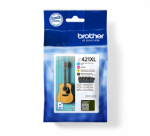 Brother LC421XLVAL Ink Cartridge Multipack | Brother Brother LC | LC421XLVAL | Brother LC421XL - 4-pack - XL - black, yellow, cyan, magenta - original - ink cartridge | Ink cartridge | Black, yellow, cyan, magenta