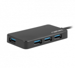 Natec | 4 Port Hub With USB 3.0 | Moth NHU-1342 | Black | 0.15 m
