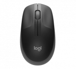 Logitech M190 Full-Size Belaidė pelė, RF Wireless, 1000 DPI, Charcoal