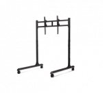 Next Level Racing Floor stand | Round Tube Freestanding Single Monitor Stand | Up to 65 " | Height adjustment, Tilt | Maximum weight (capacity) 50 kg | Black