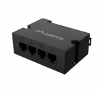 Lanberg Switch PoE Extender 1xIn 3xOut Gigabit Ethernet Din Rail BT 90W metal clips | DIN-GE4-BT-90W