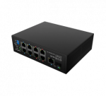 Lanberg Switch PoE 4xBT 4xAT SFP/ETH Din Unmanagment Fast Ethernet | ILFE-8P-1GE-1S-120 | Unmanaged | Din rail, Rack