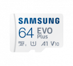 Samsung | MicroSD Card | EVO Plus | 64 GB | microSDXC Memory Card | Flash memory class U1, V10, A1