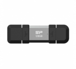 Silicon Power Dual USB Drive | Mobile C51 | 128 GB | USB Type-A and USB Type-C | Silver