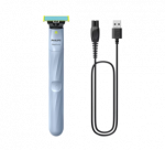 Philips OneBlade 1st Shave QP1324/20 Plaukų skustuvas, Sky Blue