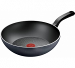 TEFAL Pan | H0561942 | Wok | Diameter 28 cm | Suitable for induction hob | Fixed handle | Black
