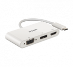 D-Link | 3-in-1 USB-C to HDMI/VGA/DisplayPort Adapter | DUB-V310 | USB hub | USB Type-C