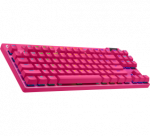 Logitech G PRO X TKL LIGHTSPEED Belaidė žaidimų klaviatūra, Tenkeyless, Tactile, US INT, Pink