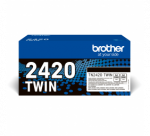 Brother TN-2420TWIN (TN2420TWIN) Lazerinė kasetė, dviguba pakuotė, Juoda