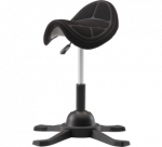 Up Up Toronto ergonominė balansinė kėdė Juoda, Juodas audinys, ilgesnis dujinis keltuvas