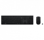 Lenovo Professional Wireless Rechargeable Combo Keyboard and Mouse | Keyboard and Mouse Set | Wireless | Mouse included | US English | Bluetooth | Grey