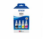 Epson 664 EcoTank (C13T66464A) Ra&scaron;alo papildymo buteliukų komplektas, CMYK