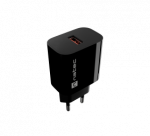 Natec Ribera USB Charger 1X USB-A 18W, Black