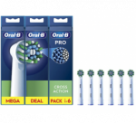Oral-B | Replaceable toothbrush heads | EB50RX-6 Cross Action Pro | Heads | For adults | Number of brush heads included 6 | White