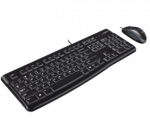Logitech MK120 Combo Laidinė klaviatūra + pelė, USB, US Int, Juoda