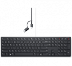 Dell | Collaboration Keyboard | KB525C | Keyboard | Wired | US (QWERTY) | Black | USB-C