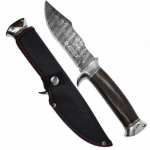 Kandar damascus, medžioklinis peilis su fiksuota geležte  - 24 cm