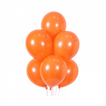 Lateksinis balionas su heliu, oranžinis - 30cm, 1vnt.