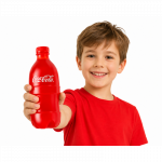 Mink&scaron;tas spaudžiamas CocaCola gėrimo buteliuko žaislas