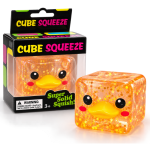 Cube sqeeze &ndash; antisresinis squishy žaislas ančiukas, oranžinis