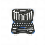 Galvučių su terk&scaron;le rinkinys 1/2&Prime;, 37vnt., kombinuoti raktai, BEKER