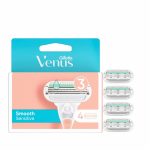 Gillette Venus Smooth Sensitive galvučių 3-jų a&scaron;menų rinkinys - 4 vnt.