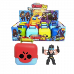 Brawl Stars figurėlė + 3 kortelės plastikinėje dėžutėje, staigmena