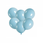 Lateksinis balionas su heliu, pastelinis mėlynas - 30cm, 1vnt.