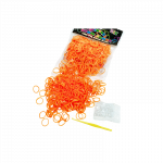 Loom bands gumyčių rinkinys 200 vnt., oranžinės