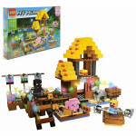 &Scaron;viečiantis Lego stiliaus Minecraft konstruktorius - Mobų vakarėlis 510 vnt.