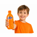 Mink&scaron;tas spaudžiamas Fanta gėrimo buteliuko žaislas
