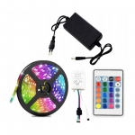 220V Ry&scaron;ki RGB LED juosta su pultu ir adapteriu 5M