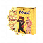 Krep&scaron;inio NBA žvaigždžių kolekcinės žaidimo kortos - auksinės, 55vnt.