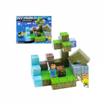 Minecraft magnetinis blokelių / kaladėlių rinkinys - 50 dalių