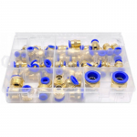 Pneumatinių sreginių greitųjų jungčių rinkinys 4-16 mm, 72 vnt.