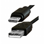 Micro USB kabelis / įkroviklis juodas 50cm
