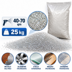 Abrazyvai stiklo rutuliukai smėliavimui 40-70 qm - 25 kg