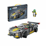 Konstruktorius - sportinė ma&scaron;ina + žmogeliukas, Lego stiliaus 341 detalės