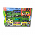 LEGO Minecraft stiliaus metalinių modeliukų rinkinys - 10 vnt.