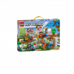 Lego stiliaus Minecraft konstruktorius - Kalėdinė būstinė, LED, 650 dalių