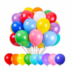 Lateksinis balionas su heliu, spalvų mix - 30cm, 1vnt.