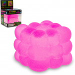 Antistresinis squishy kubas, mink&scaron;tas sensorinis žaislas kubas - violetinis