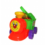 Žaislinis traukinukas su priedais žaisti smėlio dėžėje