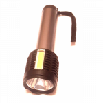 Rankinis įkraunamas žibintuvėlis 5W &scaron;viesos diodai ir 1 COB LED