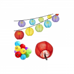 Dekorativi LED lauko lempučių girlianda - spalvota, 4.5m