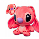 Lilo - Stitch Angel pliu&scaron;inis žaislas - didelis rožinis Stičas 45cm