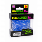 Antistresinis squishy kūbas, mink&scaron;tas sensorinis žaislas nerimui nuraminti - melynas