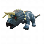 Guminis dinozauras - triceratopsas su garsais - 35cm
